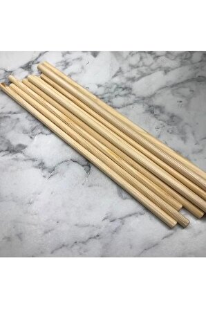 Bambu Ahşap Maket Çubukları 5 Mm 20 Cm 100 Adet