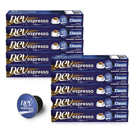 NEV ESPRESSO® Klasik Kapsül Kahve Nespresso® uyumlu 100 Adet