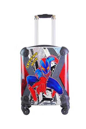 Protocol London Spiderman Speedy Man Erkek Çocuk Valizi Siyah