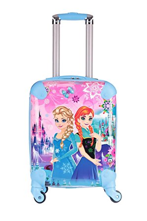 Protocol London Disney Frozen Karlar Ülkesi Elsa Ve Anna Kız Çocuk Valizi Mavi