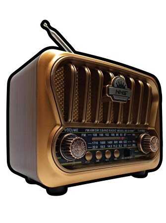 Ns-09 Nostaljik Mini Radyo,tws Destekli.radyo Müzik Kutusu-bluetooth Radyolu Hoparlör