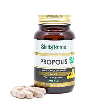 Shiffa Home (Aksuvital) Propolis 470 mg 60 kapsül x 2 Adet