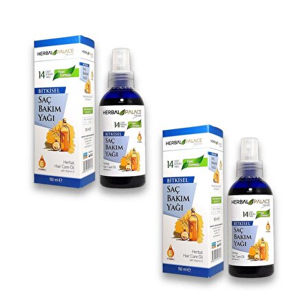 Herbal Palace E Vitaminli Bitkisel Saç Bakım Yağı 150 ml x 2 Adet 