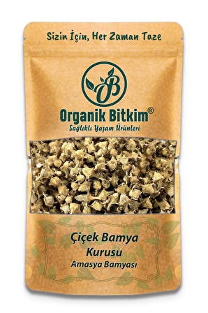 Organik Bitkim Çiçek Bamya Kurusu (Amasya Bamyası) 1000 gr