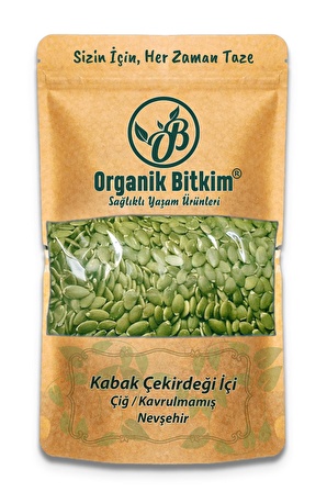 Organik Bitkim Çiğ Tuzlu Kabak Çekirdeği İçi 500 gr 