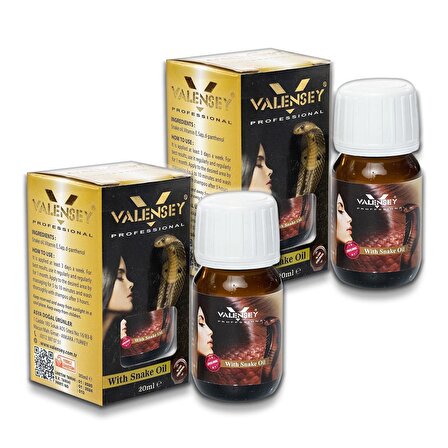 Valensey E Vitaminli Yılan Yağı Saç Bakım Yağı 20 ml x 2 Adet