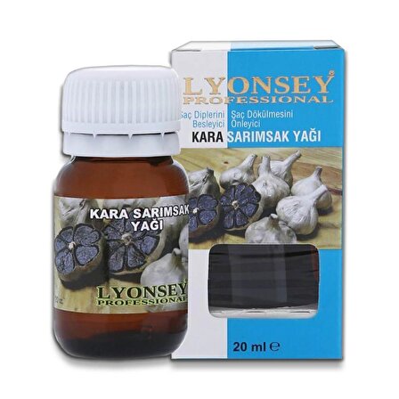 Lyonsey Professional Kara Sarımsak Yağı 20 ml x 8 Adet