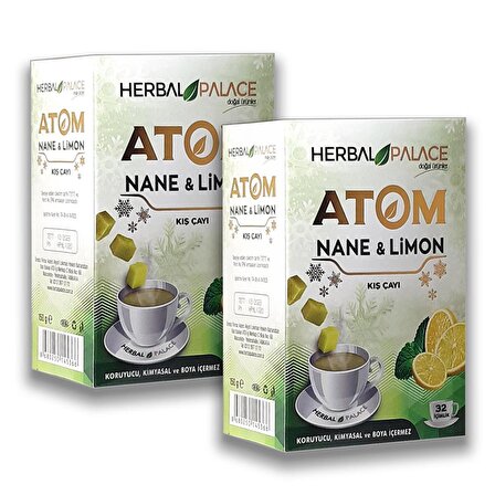 Herbal Palace Nane Limon Atom Çayı 150 gr x 2 Adet