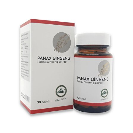 Anti Panax Ginseng Ekstresi(%12 ginsenosides) 30 Kapsül