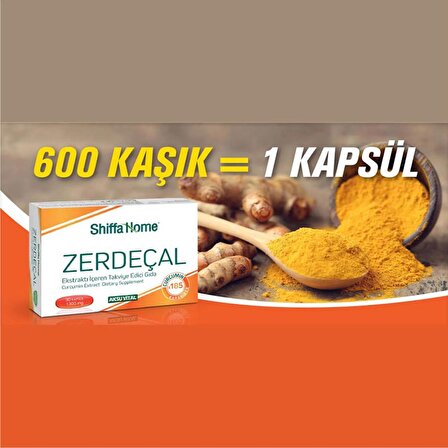 Aksuvital Shiffa Home Zerdeçal (Turmeric)1300 mg 30 Kap. x 2 Adet