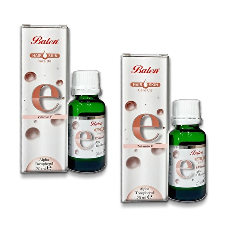 Balen E Vitamin E Alpha Tocopherol 20 ml x 2 Adet