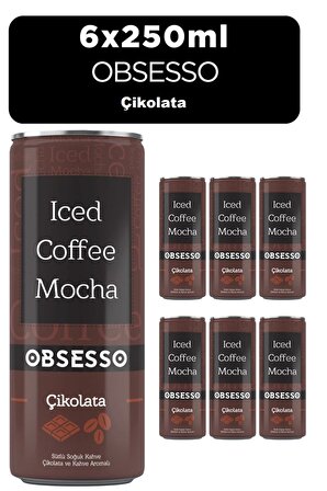 Obsesso Çikolata Soğuk Kahve 250 Ml X 6 Adet