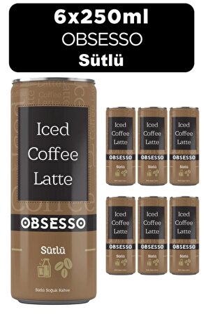 Obsesso Sütlü Soğuk Kahve 250 Ml X 6 Adet