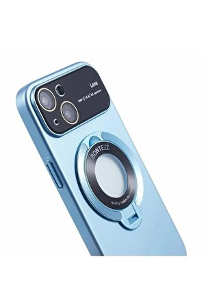 İphone 12 Pro Max Uyumlu Magsafe Kılıf Kamera Lens Korumalı Standlı Kapak