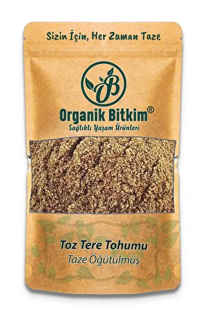 Organik Bitkim Toz Tere Tohumu (Öğütülmüş) 1 kg