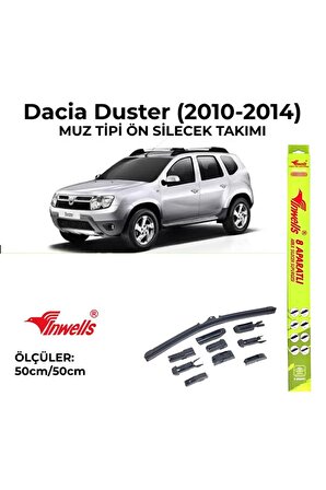 Dacia Duster (2010-2014) Ön Silecek Takımı 500x500mm (aparatlı) -