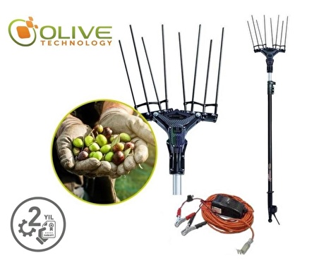 Olive Tech Akülü Zeytin Hasat Makinesi Çırpma 34V Kartlı Sistem