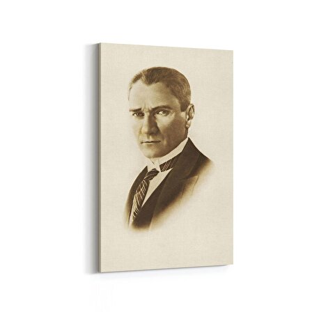 Olla 12411D Mustafa Kemal Atatürk Dikey Kanvas Tablo (Ölçü: 20X30)