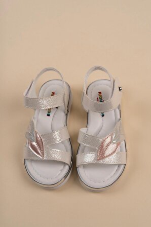 Termo Taban Papatya Model Sedef Kız Çocuk Sandalet