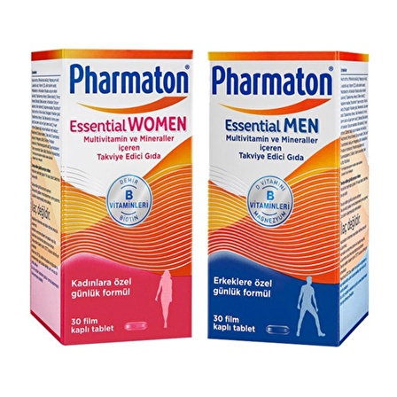 Pharmaton Essential Men 30 Kapsül + Pharmaton Essential Women 30 Kapsül