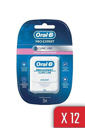 Oral-B Pro-Expert Clinic Line Diş İpi 25m x12 Adet