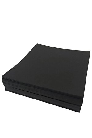 Origami Kağıdı, 500 Adet Siyah Renk Origami Set 500lü Paket
