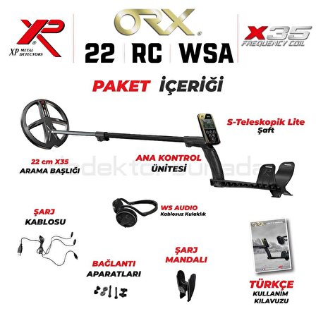 ORX 22,5CM X35 BAŞLIK,ANA KONTROL ÜNİTESİ (RC), WSAUDIO Kulaklık - FULL PAKET