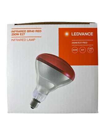 Osram Ledvance 250w Infrared Ampul Br40 E27 Isıtıcılı Lamba Kırmızı Işık