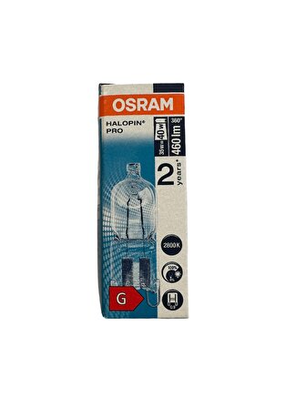 Osram Halopin Pro 35W (40W) 2800K Sarı Işık G9 Duylu Halojen Ampul (2 Adet)
