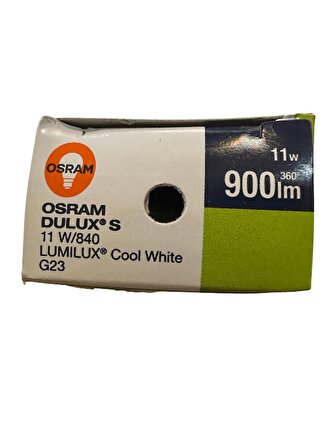 Osram Dulux S 11W 840 4000K Gün Işığı 2Pinli G23 Duylu Floresan Ampul