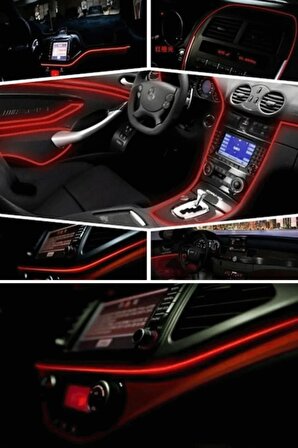 Araç Içi Kırmızı Torpido Ledi - Ip Neon Led