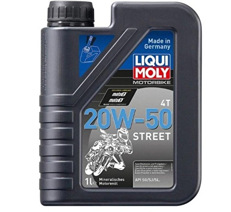 Liqui Moly 20W-50 Street Motor Yağı 1 Lt. Made in Germany 1500