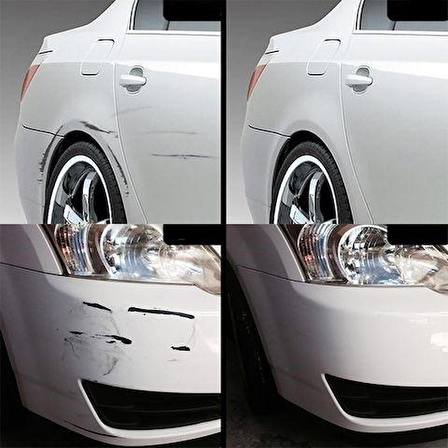OTOZENSTORE Volkswagen Jetta Saf Beyaz Rötüş Boyası Boya Kodu Lc9a ÇİZİK GİDERME+ÇELİK RÖTUŞ SETİ