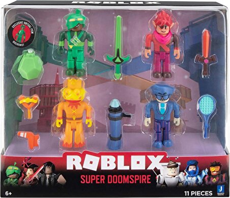 Roblox Super Doomspire Oyuncakları 4'lü Figür Paketi Koleksiyonluk Kodlu