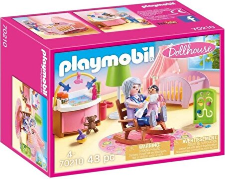Playmobil 70210 Nursery Çocuk Odası 2 Figür Oyun Seti Oyuncakları
