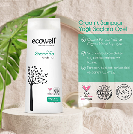 Ecowell Organik & Vegan İntim Temizleyici 200 ml + Şampuan 300 ml (İlaç Saklama Kutusu Hediye)