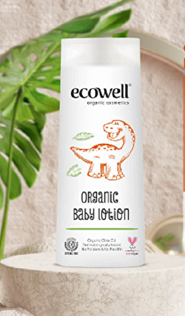 Ecowell Organik & Vegan Bebe Losyonu - 300 ml (İlaç Saklama Kutusu Hediye)