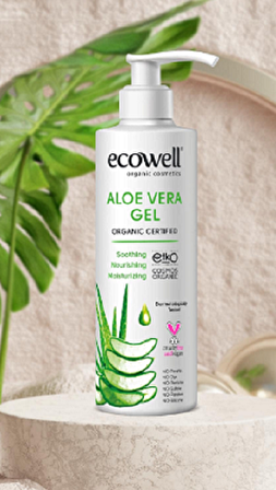 Ecowell Nemlendirici Organik ve Vegan Tüm Cilt Tipleri için Gül&Papatya Kokulu Vücut Kremi 200 ml 