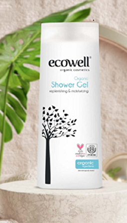 Ecowell Organik Argan Yağı Aromalı Nemlendirici Vegan Hassas Ciltler İçin Kalıcı Kokulu Duş Jeli 300 ml + İlaç Saklama Kutusu
