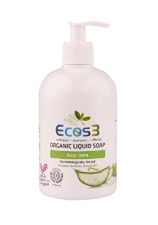 Ecos3 Organik & Vegan Sıvı Sabun Aloevera 500 ml + (İlaç Kutusu Hediyeli)