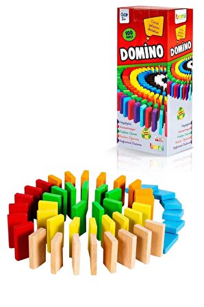 Domino - Zeka Strateji Oyunu - Doğal Ahşap Kutu Oyunu