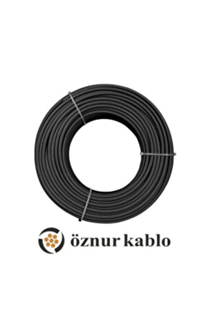 15 Metre Öznur 6 MM Solar Kablo H1Z2Z2-K Siyah (FOTOVOLTAİK)