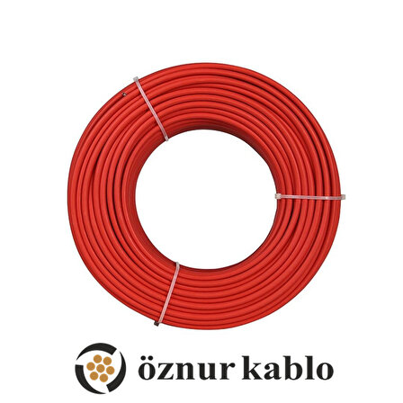 20 Metre Öznur 6 MM Solar Kablo H1Z2Z2-K Kırmızı (FOTOVOLTAİK)
