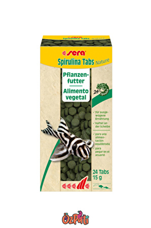 Sera Spirulina Nature Cama Yapışan Tablet Yem – 24 tablet