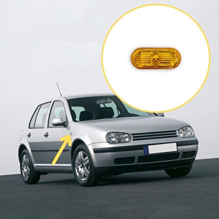 GKL Çamurluk Sinyal Lambası Sarı VW Golf 4 1997-2004 3B0949117B