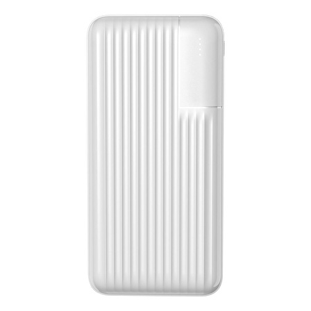 S-Link P201 20000 mAh Hızlı Şarj Powerbank Beyaz Çizgili 