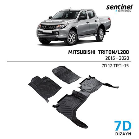 Mitsubishi Triton L200 2015-2020 7D Paspas Siyah