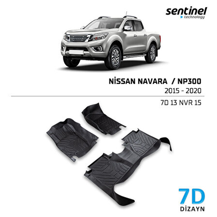 Nissan Navara NP300 2015-2020 7D Paspas Siyah