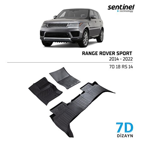 Range Rover Sport 2014-2022 7D Paspas Siyah