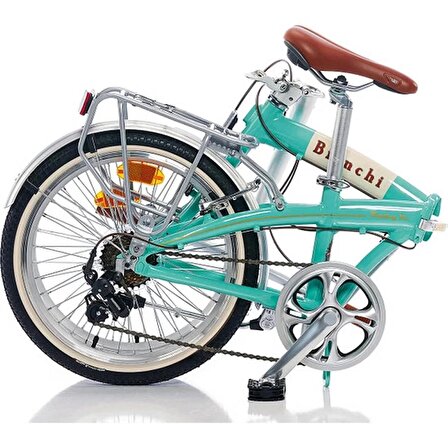 Bianchi Folding Vintage 20 jant Katlanabilir Bisiklet (Celeste Krem)